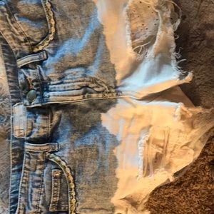 Free people ragamuffin denim shorts